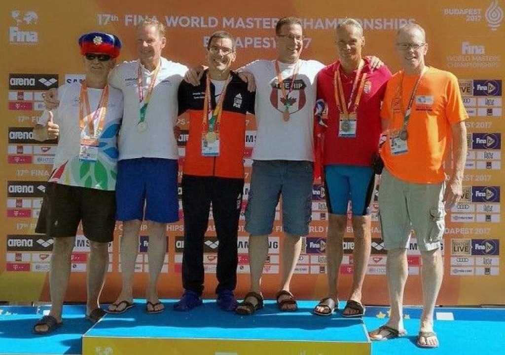 Ötödik lett Hajdú László a masters vizes világbajnokság 800 méteres gyorsúszás döntőjében