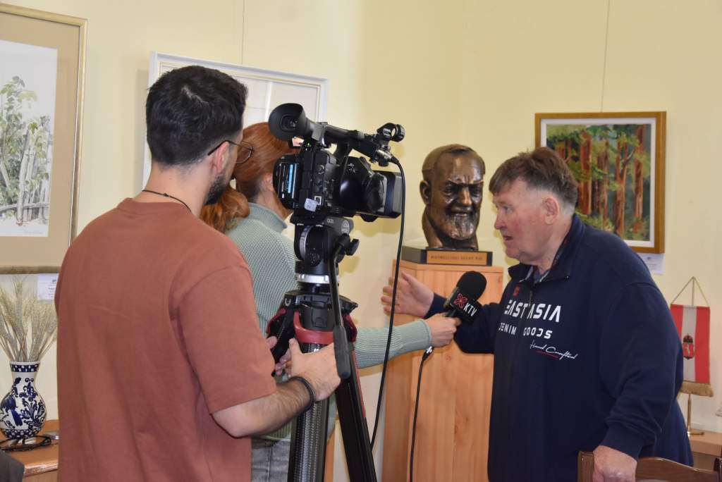 A Wojtyla Házban forgatott a Kecskeméti Televízió A Wojtyla Házban forgatott a Kecskeméti Televízió