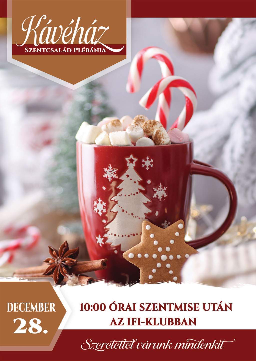 Kávéház a Szentcsalád Plébánián