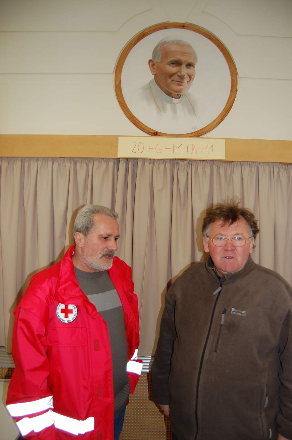Dr. Horváth László megyei titkár hozta el a Vöröskereszt üdvözletét a Wojtyla Házba