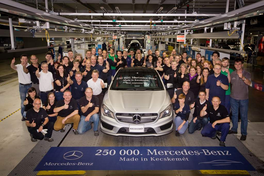 Legördült a 250.000. Mercedes-Benz modell a gyártósorról