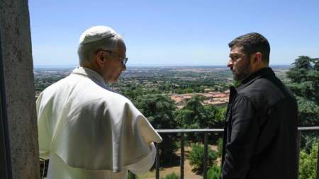 XIV. Leó pápa fogadta Volodimir Zelenszkij ukrán elnököt Castel Gandolfóban