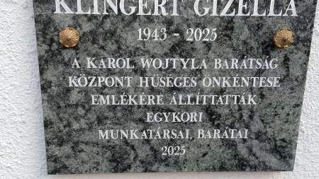 Klingert Gizella-emléktábla