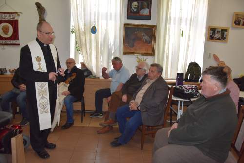 Fekete Szabolcs atya is köszöntötte a Wojtyla Ház vezetőit