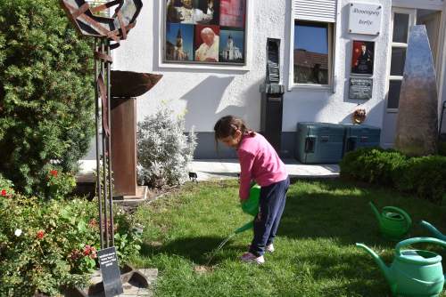 Gyermeki gondoskodás keltette életre a Wojtyla Barátság Központ zöld szigetét